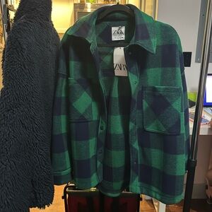 Zara Plaid Button Up